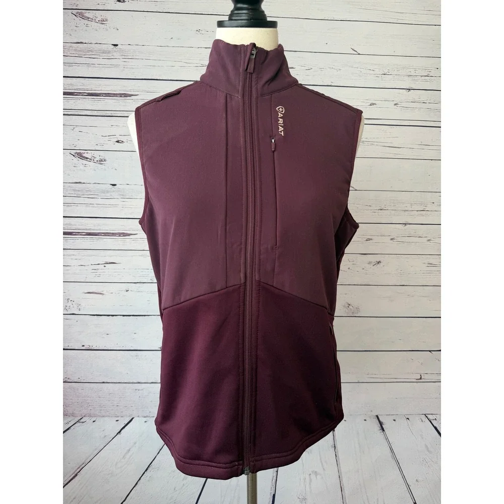 Ariat Sina Fleece Scrub Vest Medium Full Zip Durastretch 10041892 Womens Cowgirl